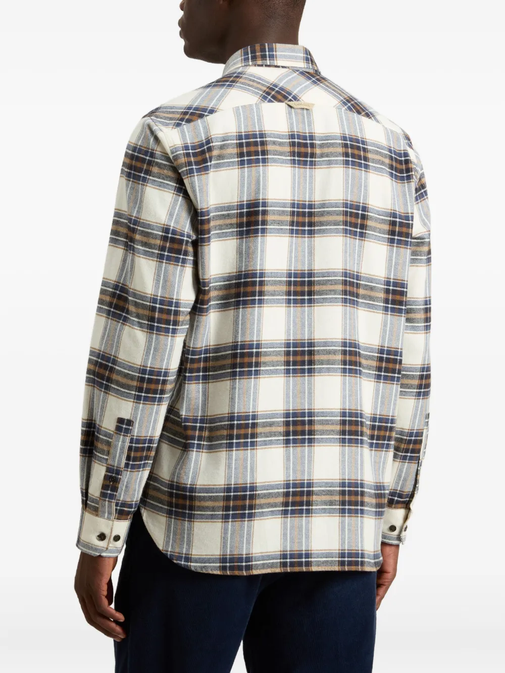 Woolrich Check-pattern Flannel Shirt In Neutral