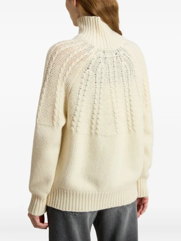 Woolrich ケーブルニット タートルネックセーター | ホワイト 