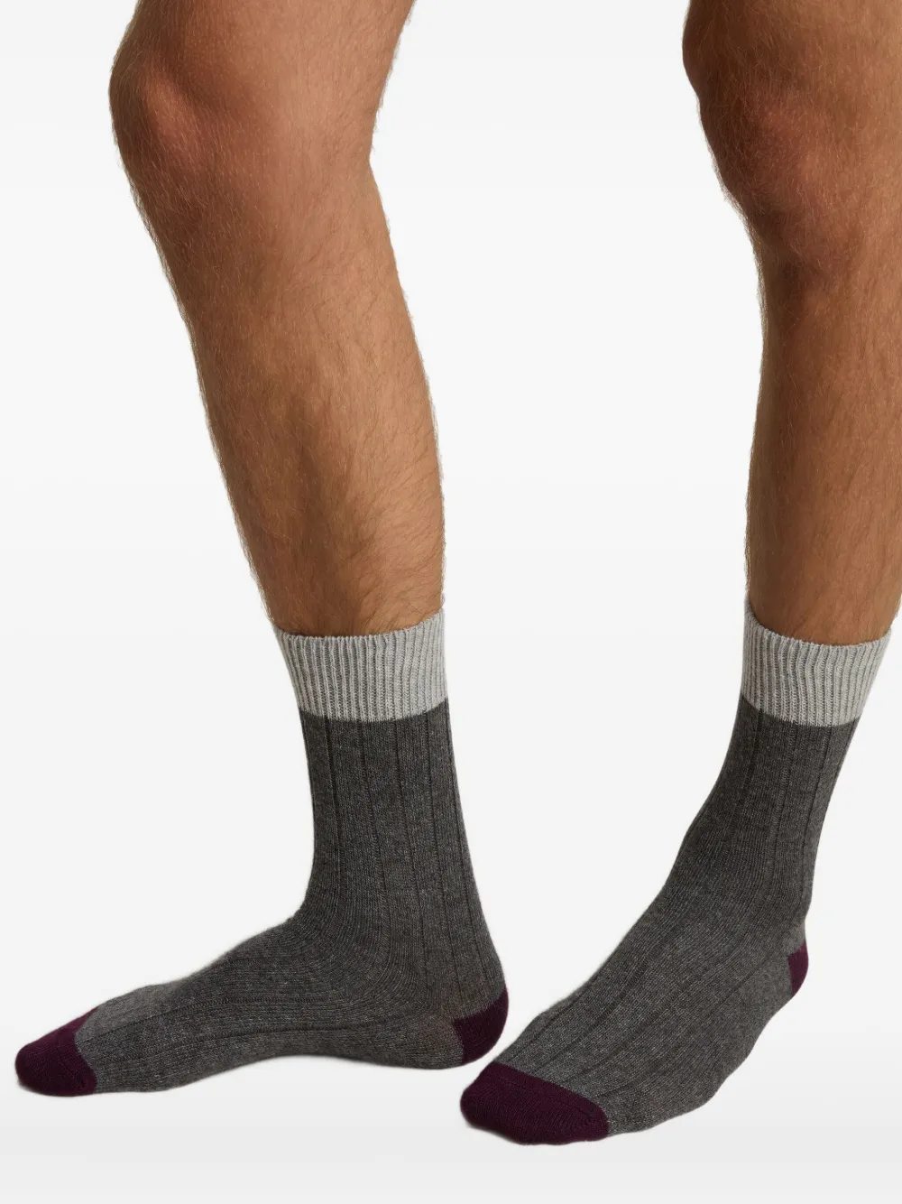 Woolrich Ribbed Wool Socks (pack Of Two) In Blue