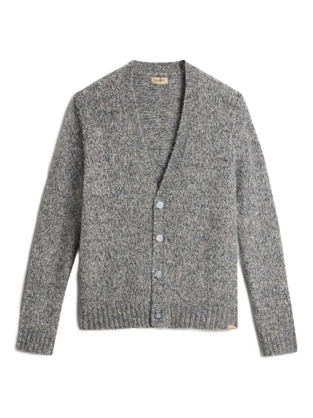 Woolrich Cardigan melange in misto lana e alpaca - Grigio