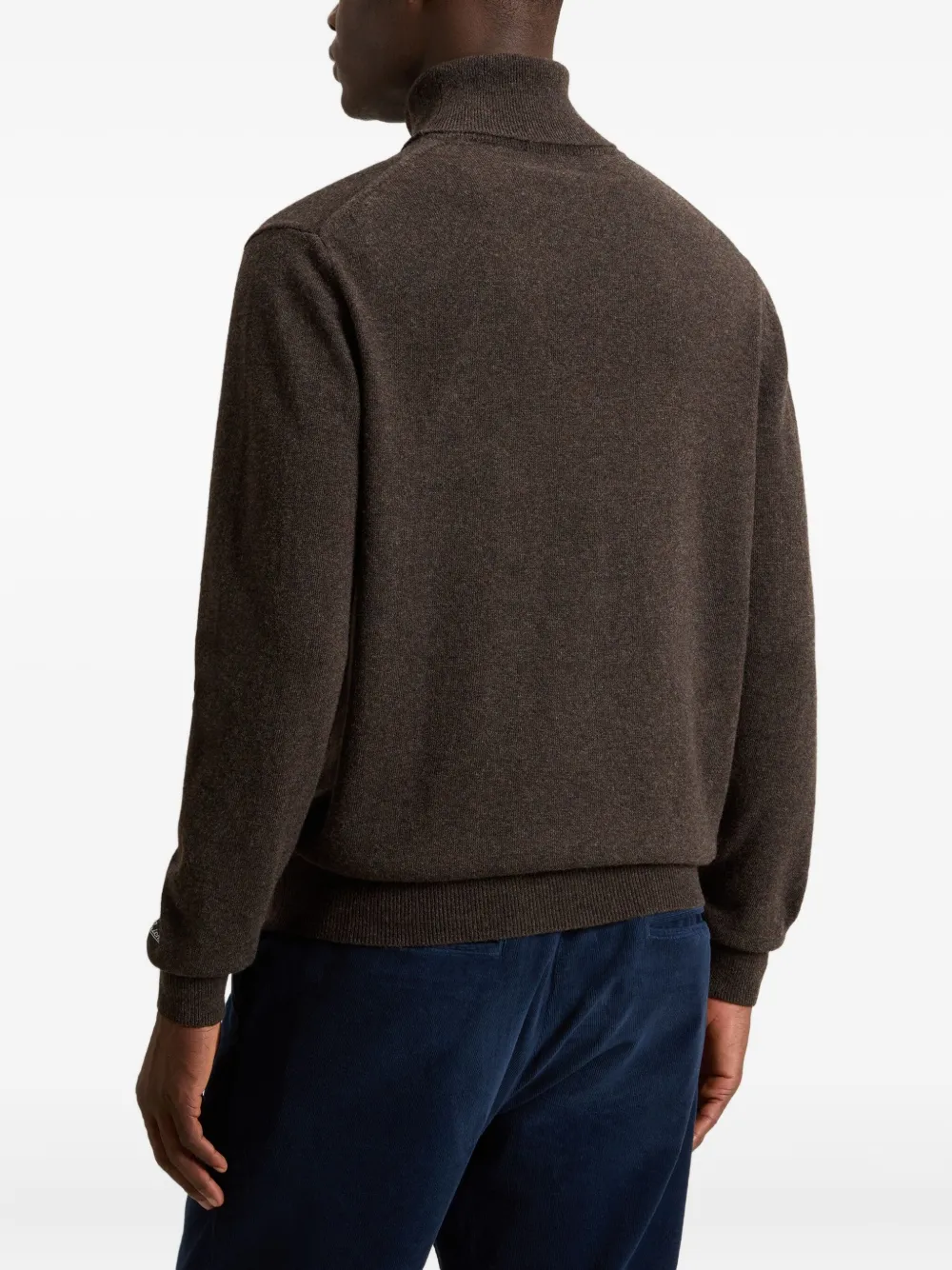 Woolrich Wool Turtleneck Sweater In Brown