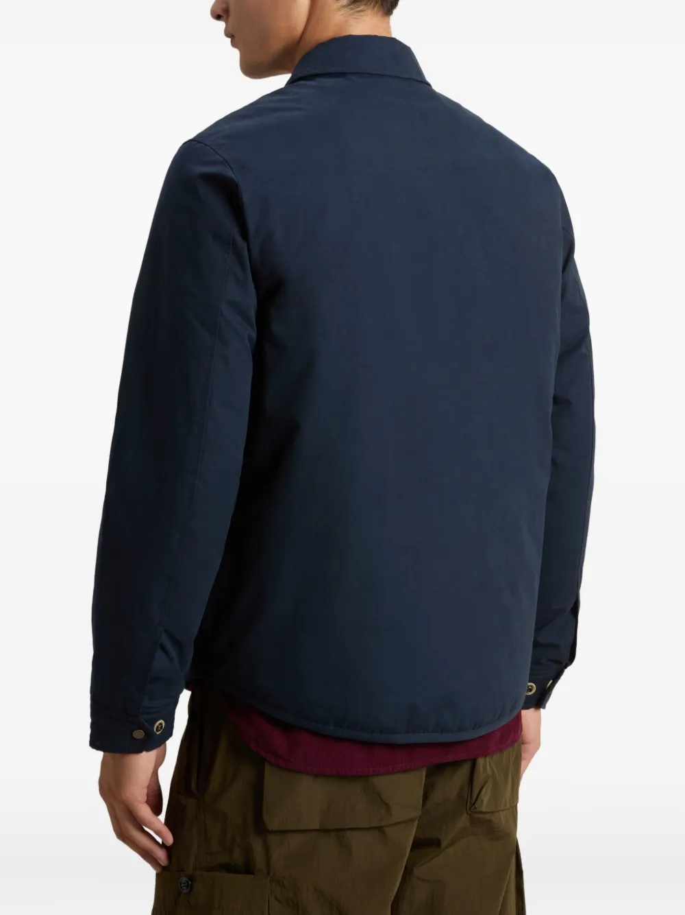 Woolrich Alaskan shirtjack met klepzak Blauw