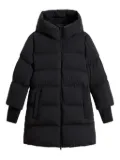 Woolrich Madison hooded oversized coat - Black