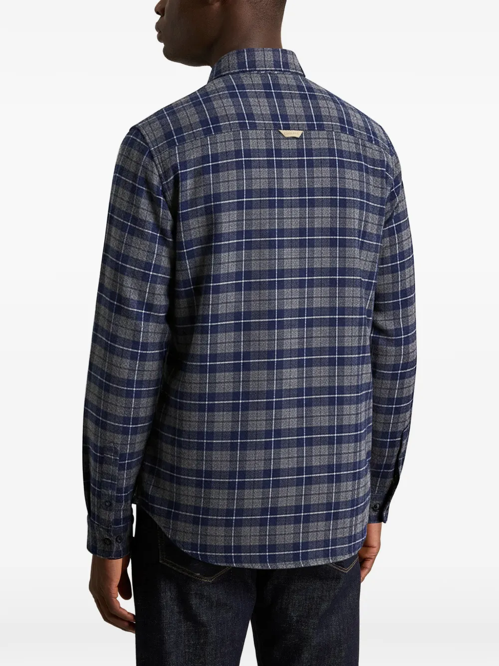 Woolrich Flanellen overhemd Blauw