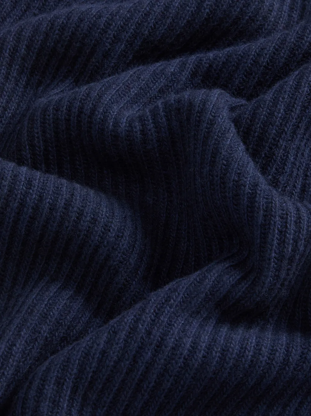 Woolrich Ribbed Half-zip Sweater In Blue