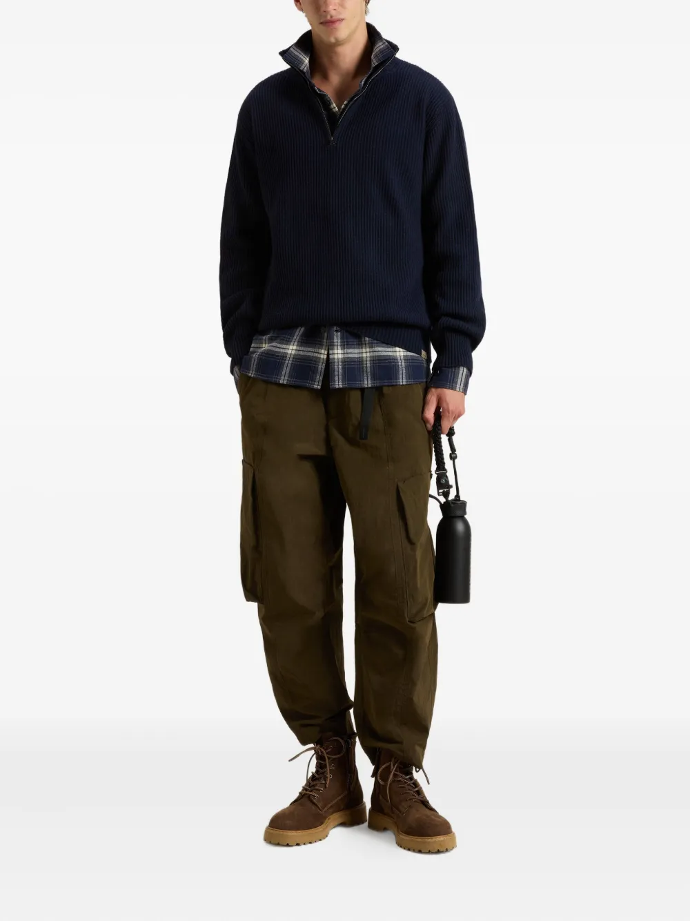 Woolrich ribbed half-zip sweater | Knitted Sweaters | Image 2
