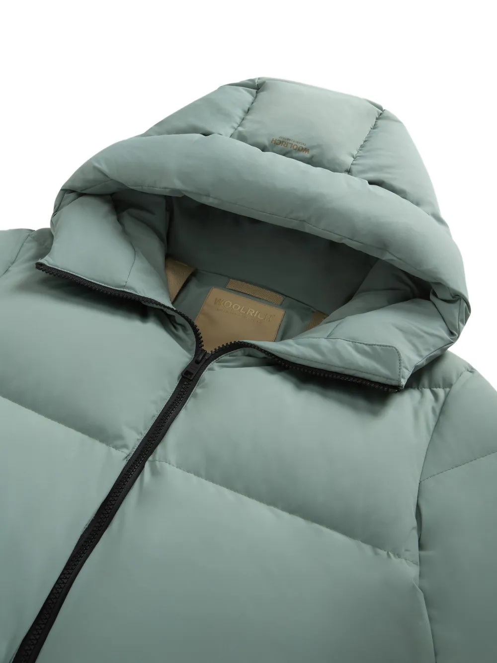 Woolrich Donsjack met capuchon Groen