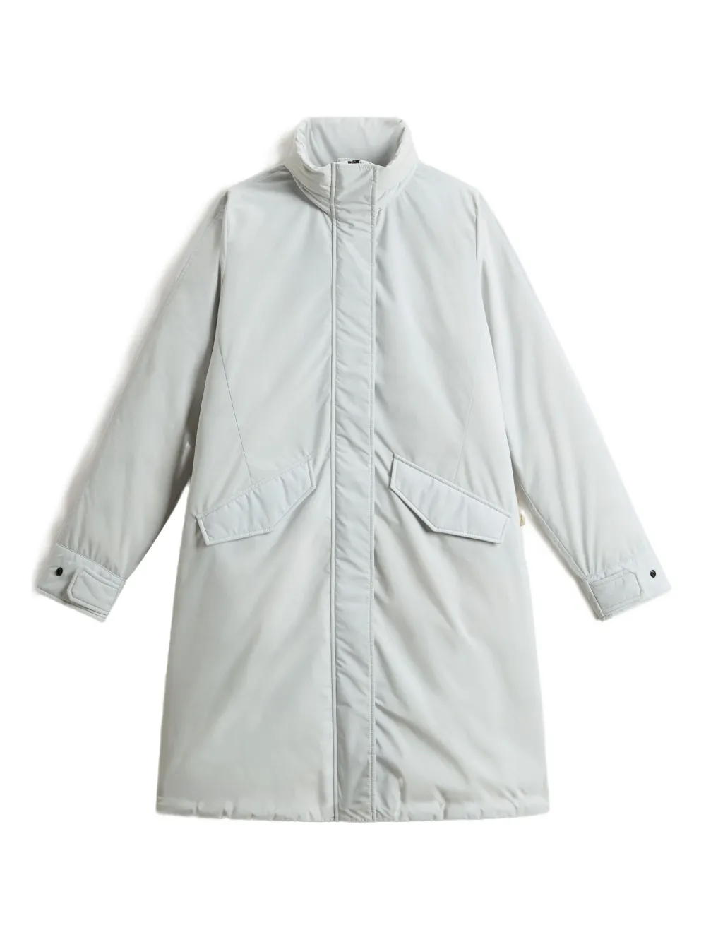 Woolrich Cloud stand-collar belted coat | Blue | Image 1