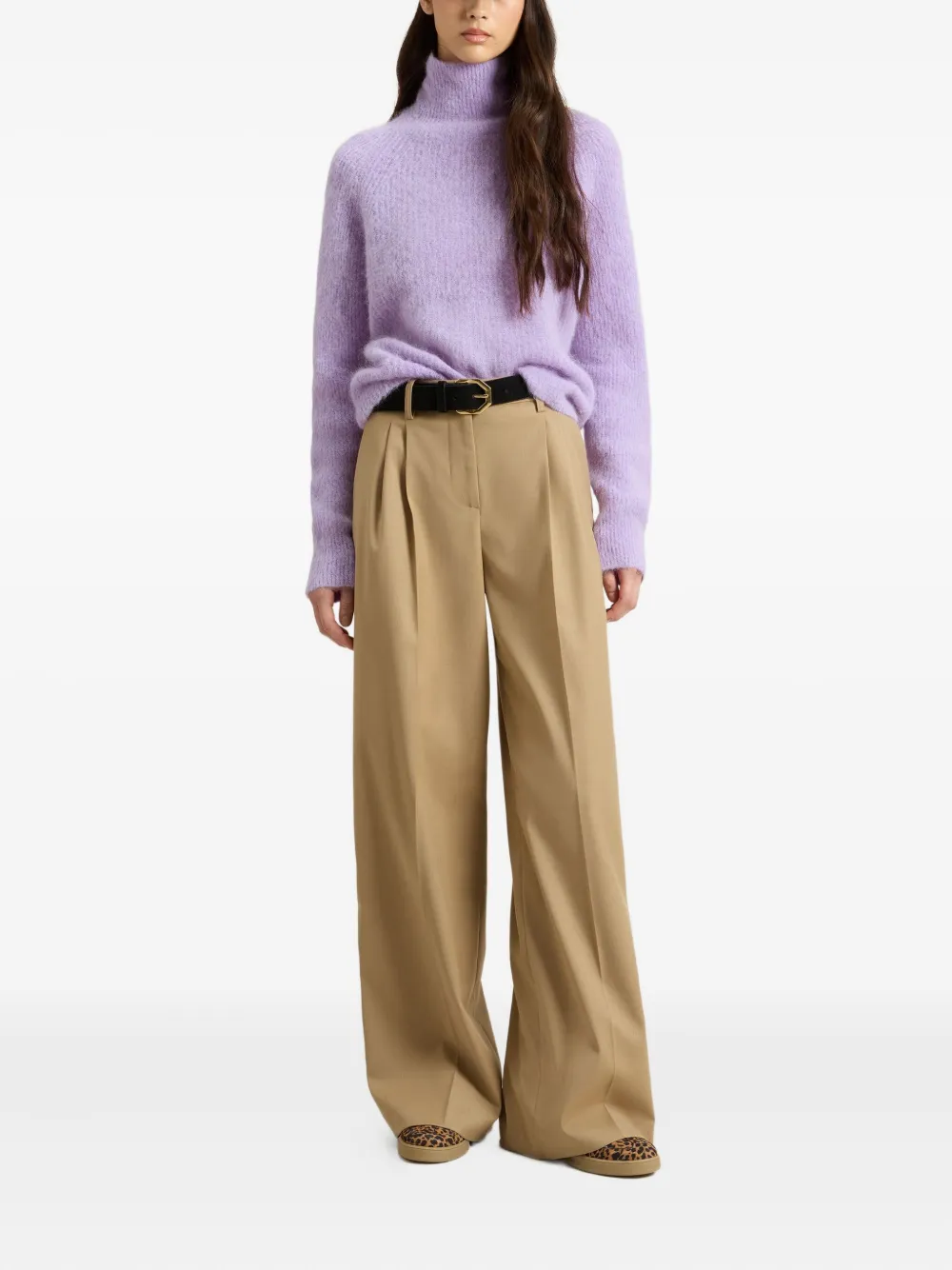 Woolrich Trui met hoge hals Paars