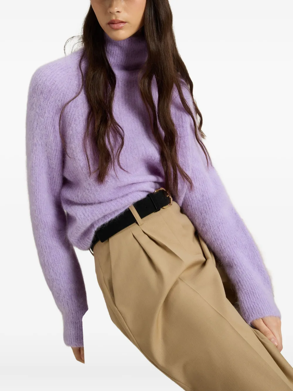 Woolrich Trui met hoge hals Paars