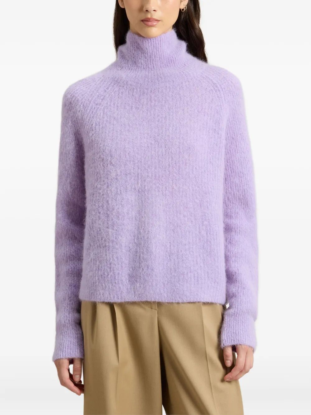 Woolrich Trui met hoge hals Paars