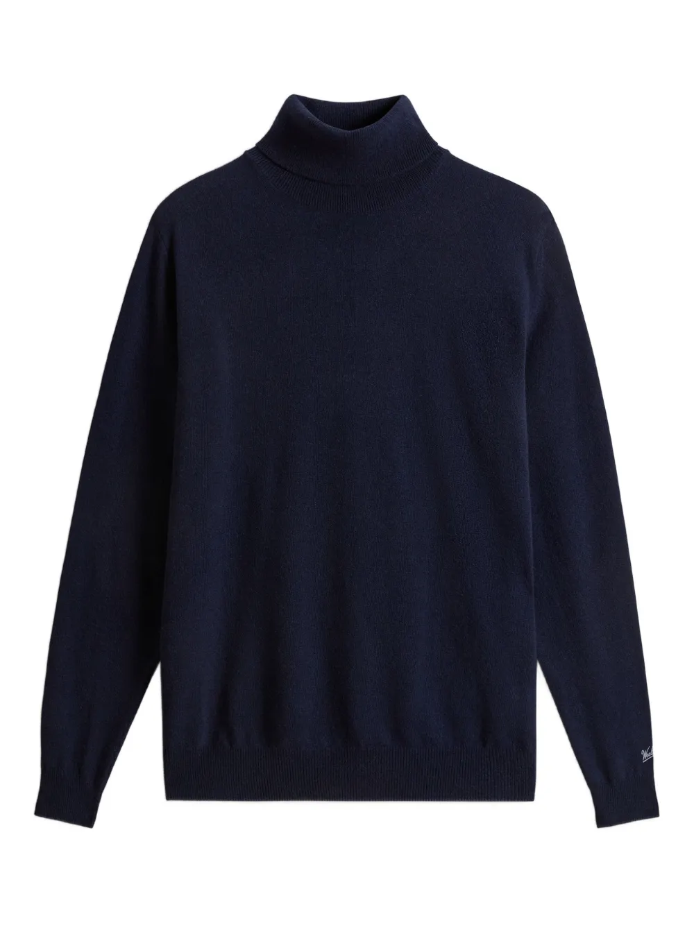 Woolrich Lambswool Turtleneck Sweater In Blue