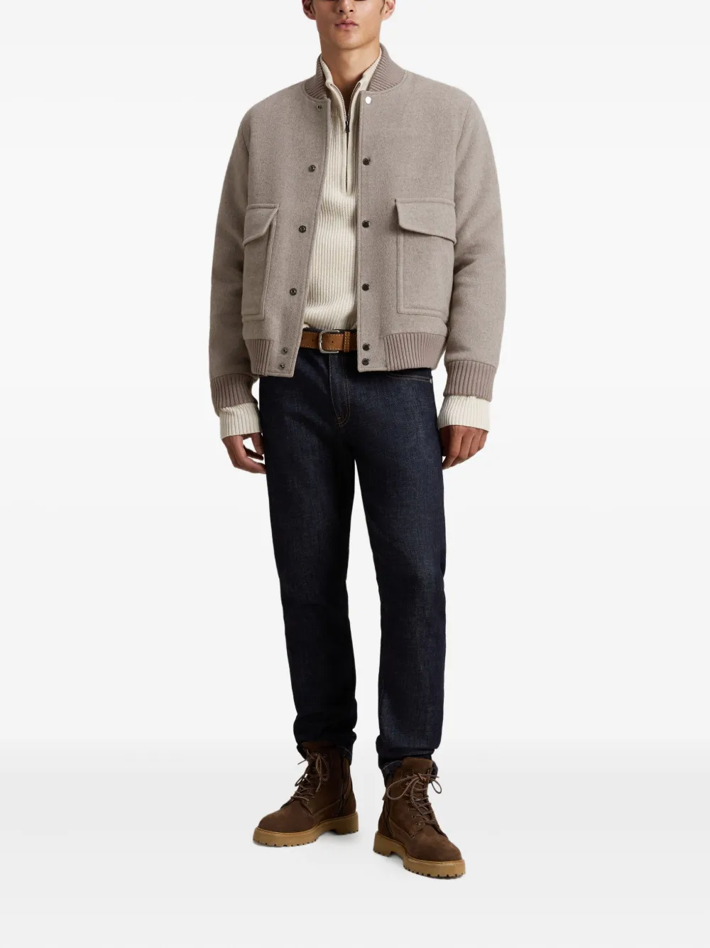 Woolrich twill-weave bomber jacket | Bomber Jackets | Image 2