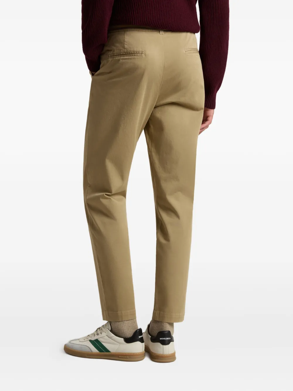 Woolrich Pleated Drawstring Trousers In Brown