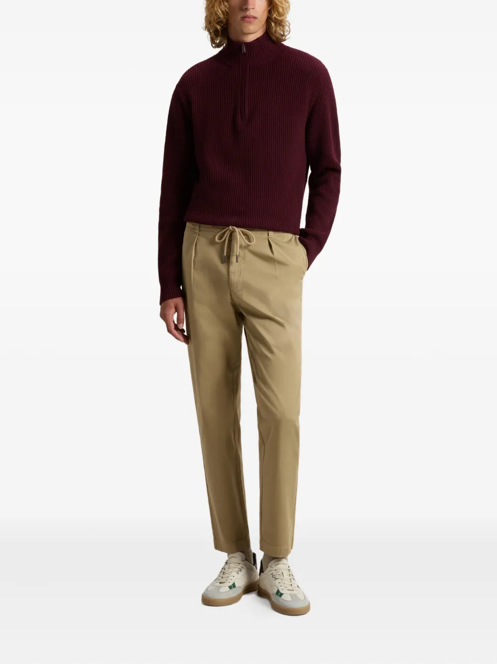 Woolrich Broek met trekkoord - Beige