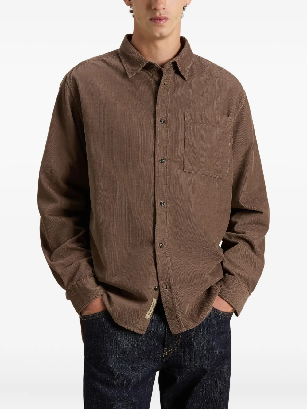 Woolrich Ribfluwelen overhemd Bruin