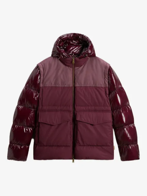 Woolrich chamarra capitonada convertible