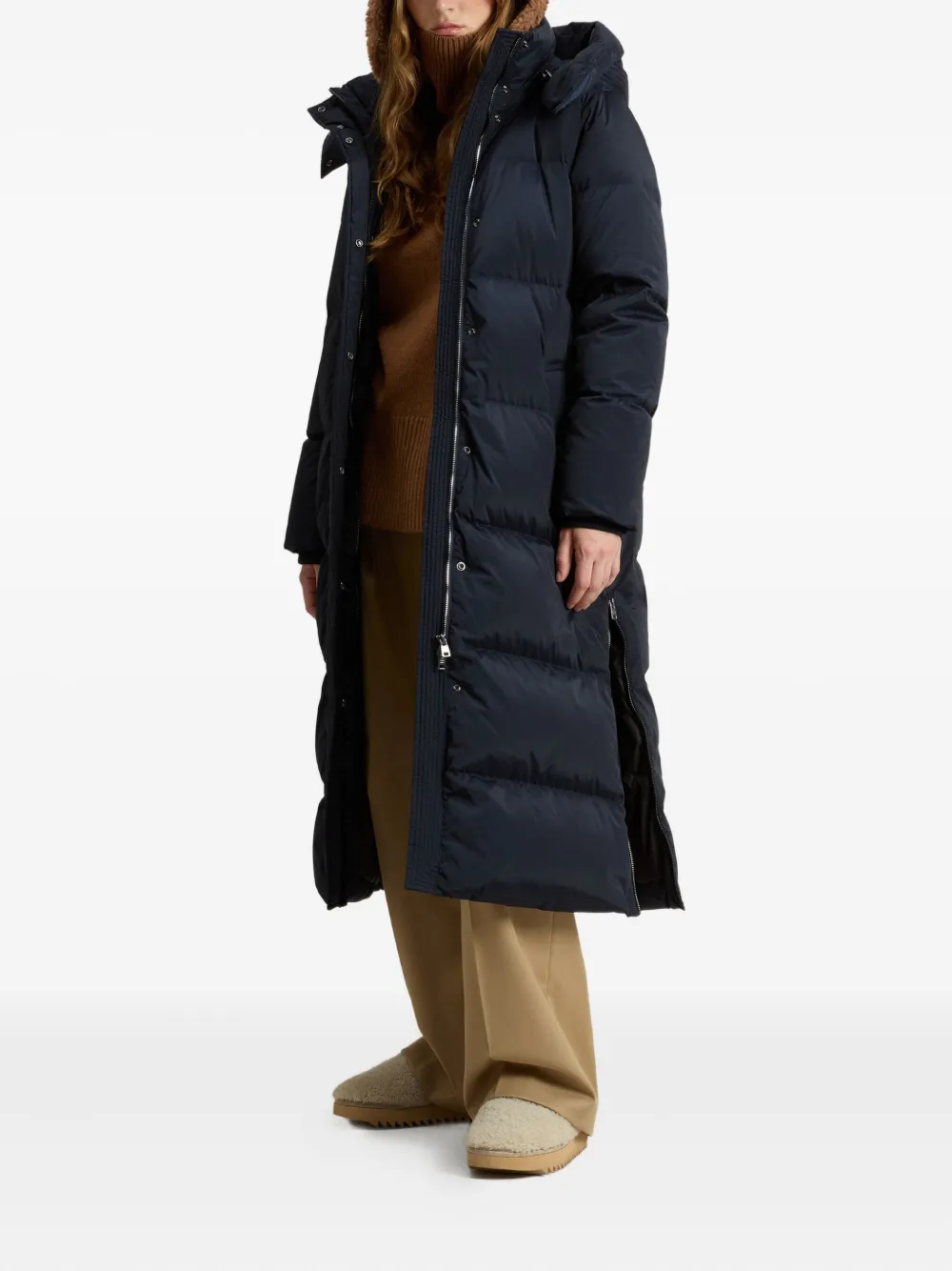 Woolrich Kelly Hooded Parka In Blue