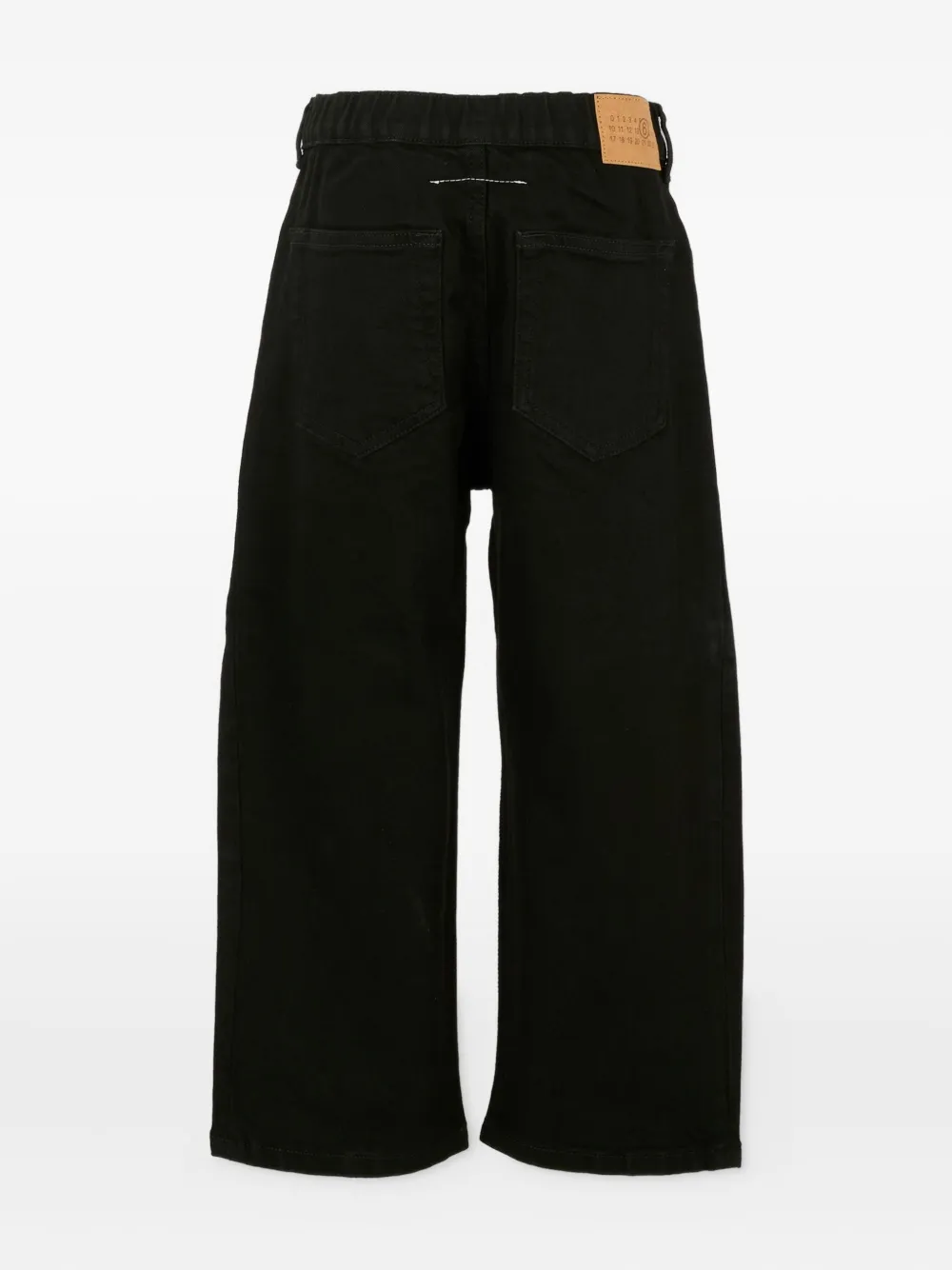 MM6 Maison Margiela Kids button-fly denim jeans Zwart