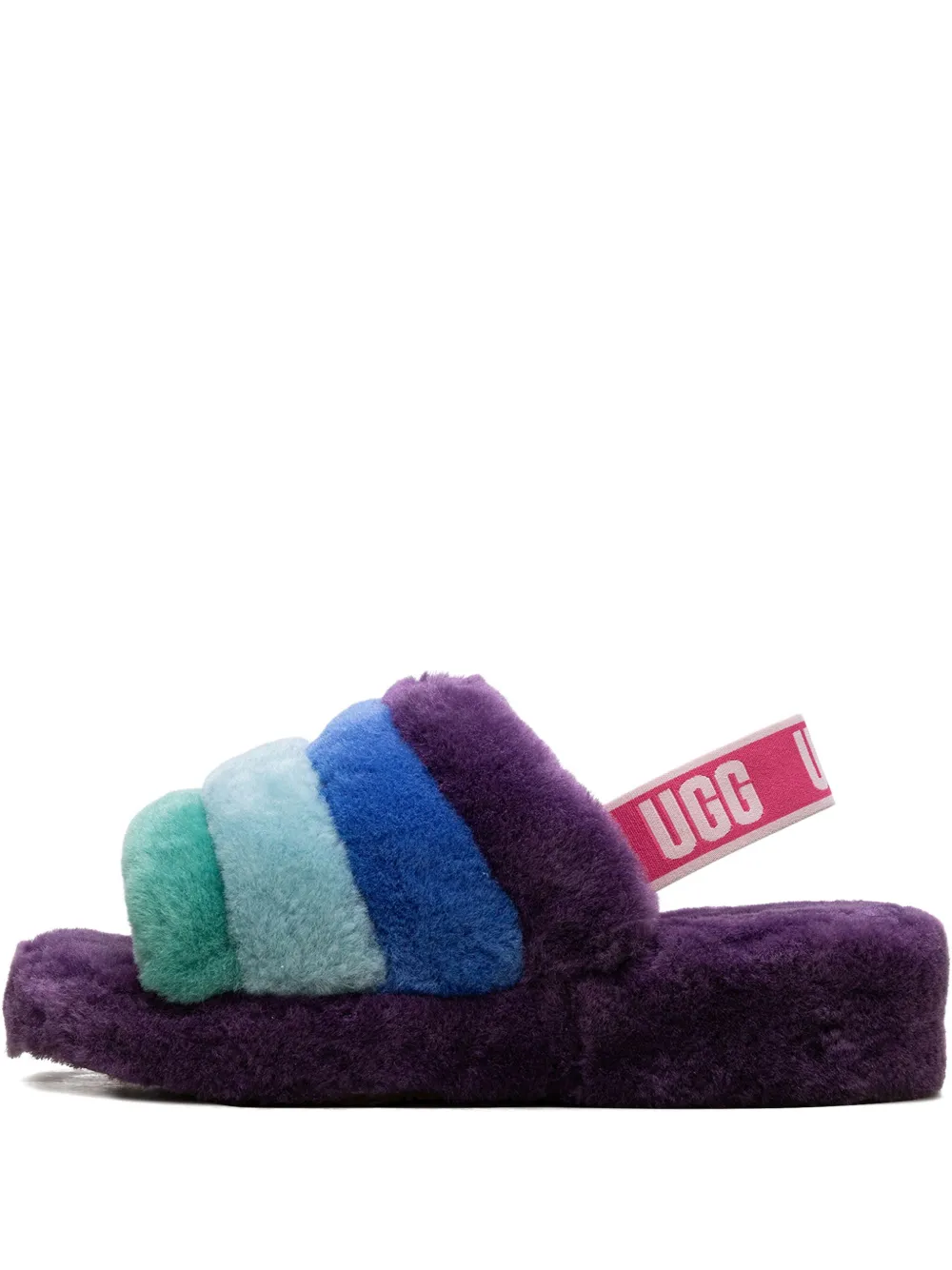 Fluff Yeah striped slippers
