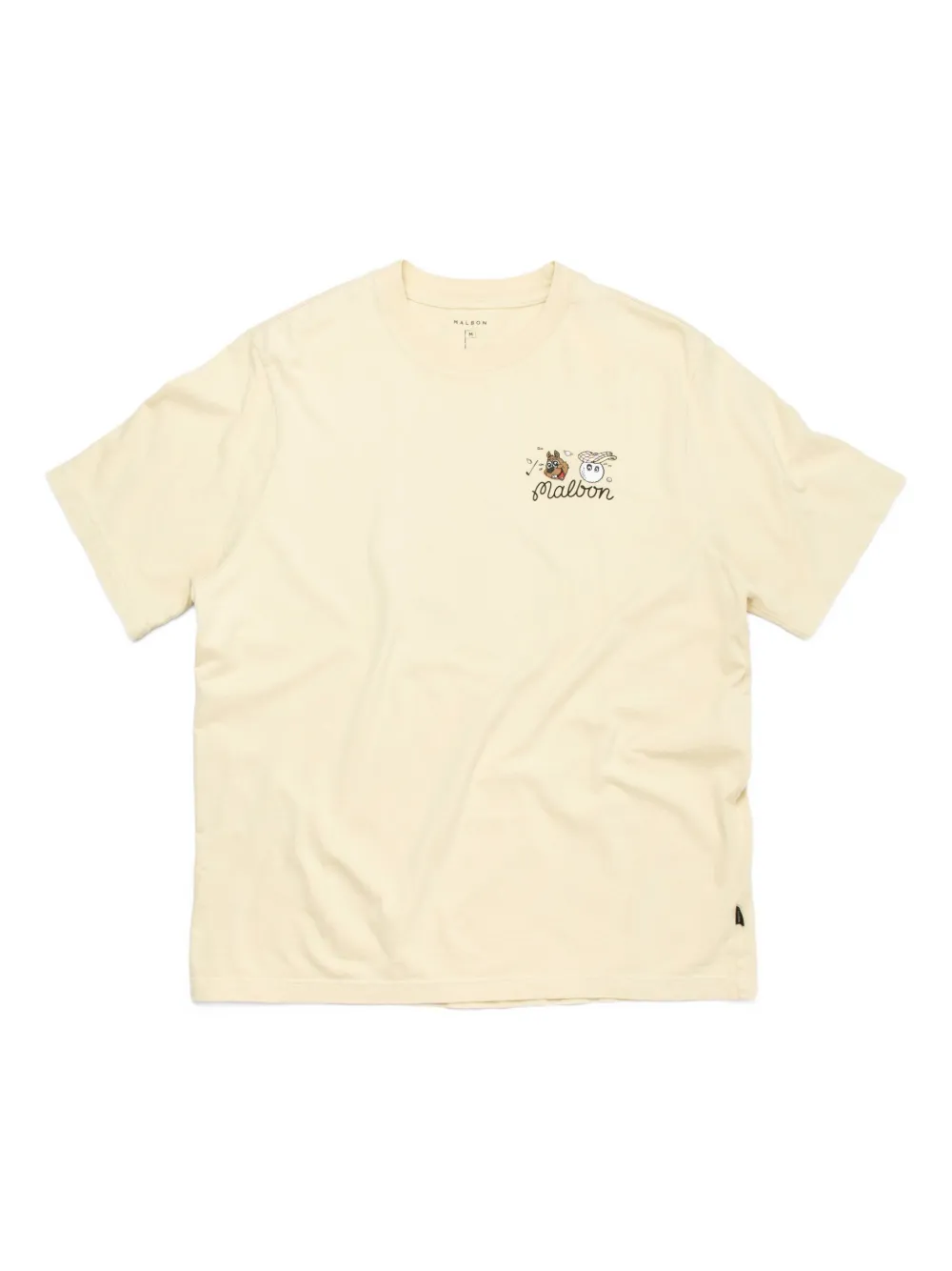 cartoon-print T-shirt