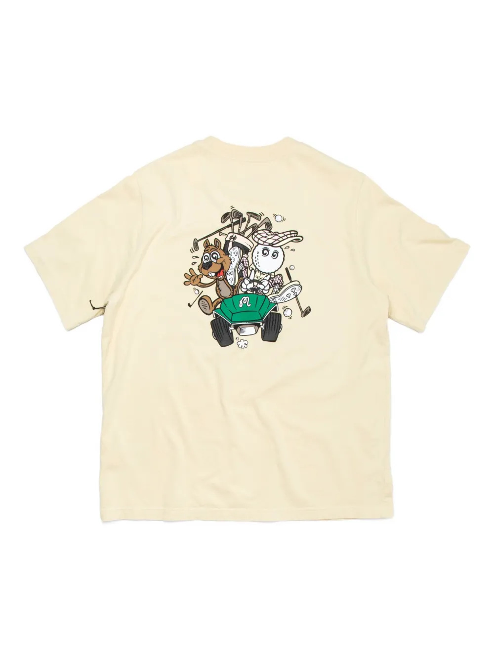 Malbon Golf cartoon-print T-shirt - Beige