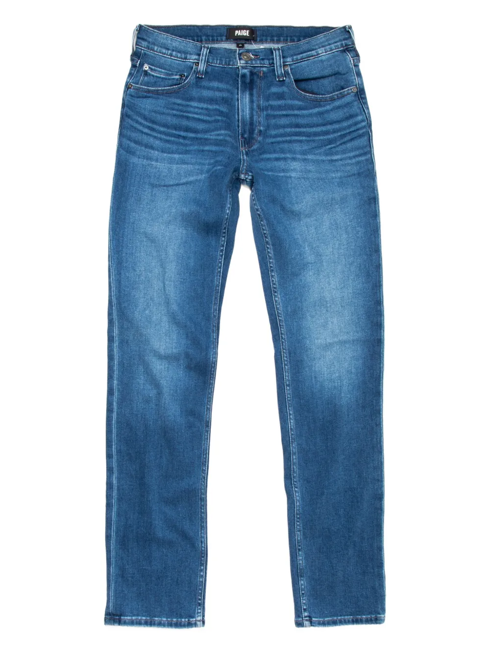back-patch straight-leg jeans