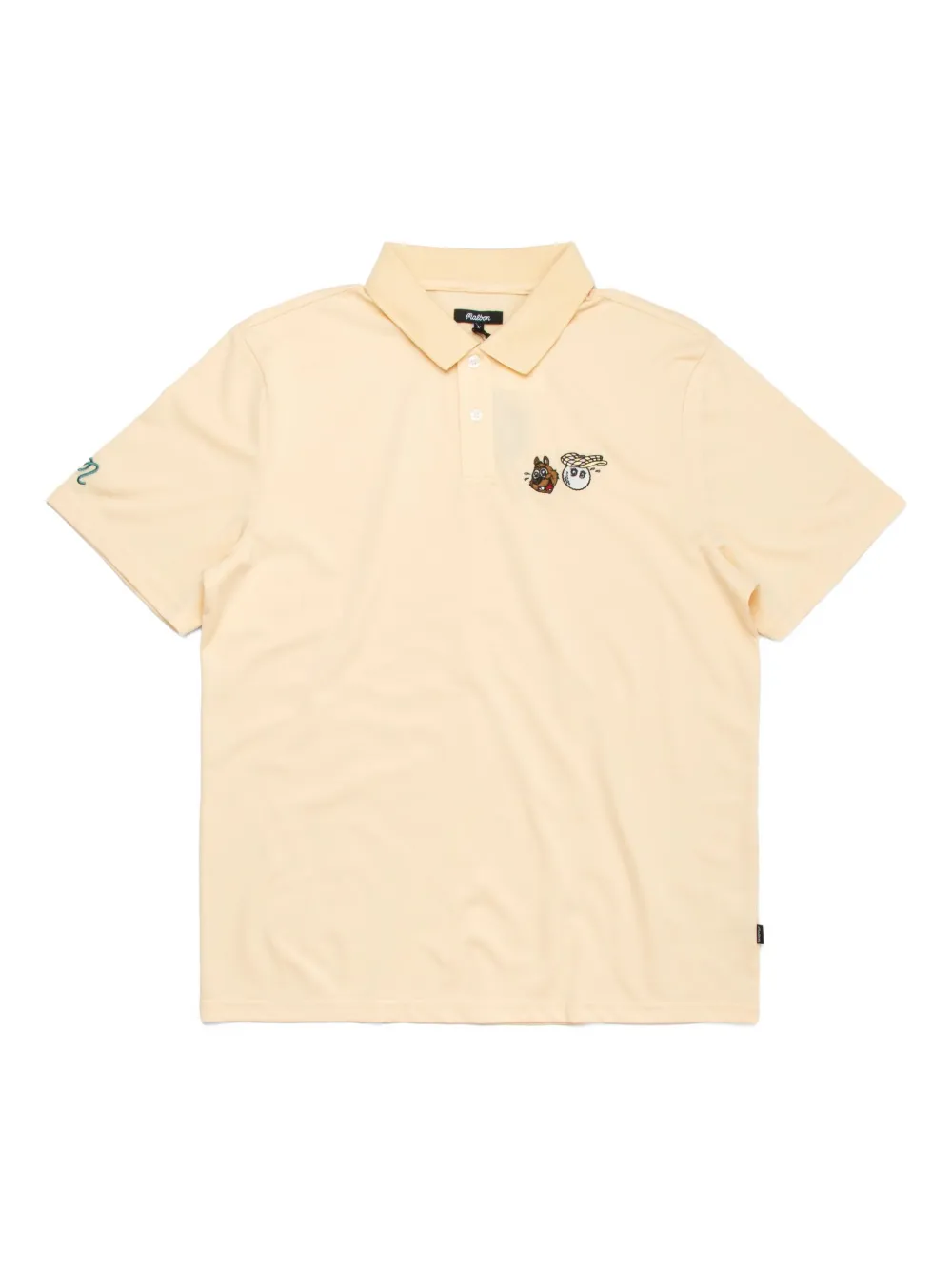 Two Man Scramble embroidered polo shirt