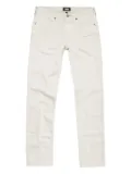 PAIGE back-patch straight-leg jeans - White
