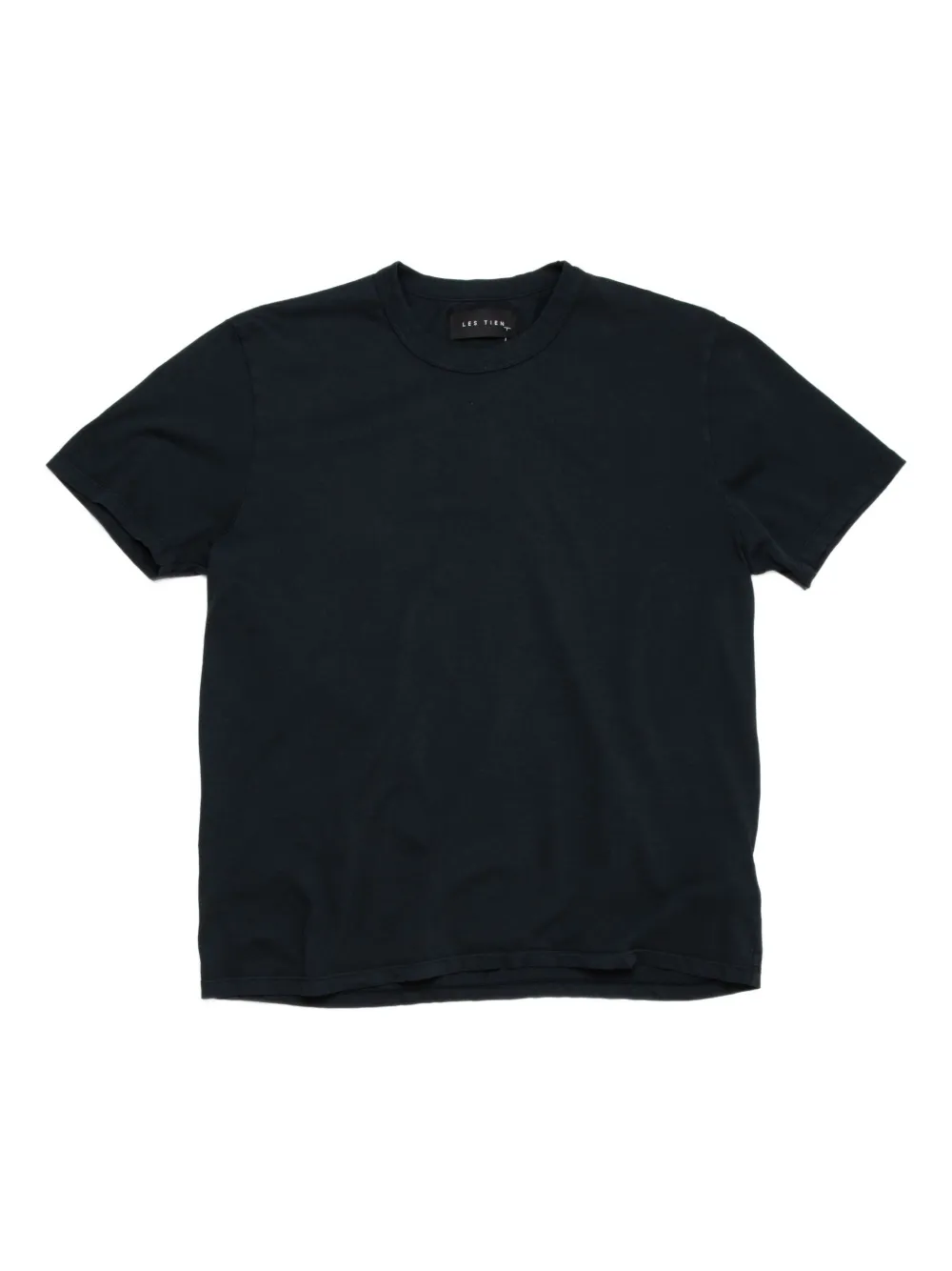 binded-neck cotton T-shirt