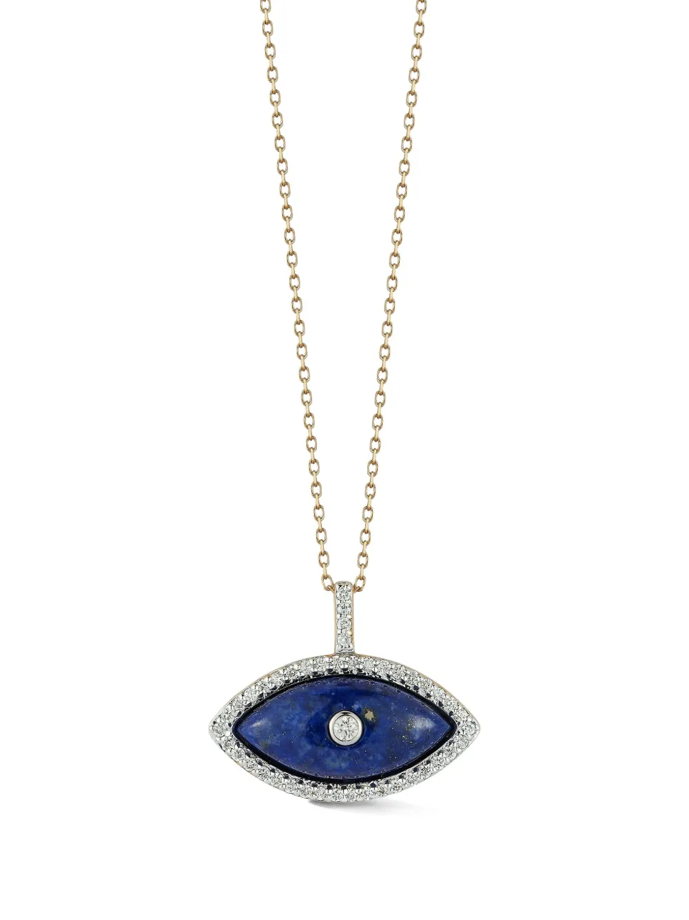 14K gold Eye of Protection diamond necklace