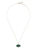 Mateo 14kt gold Eye Malachite necklace