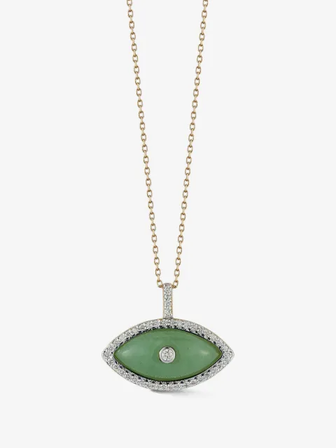 Mateo collar Eve en oro de 14kt con jade