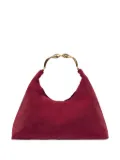 Simkhai Nixi twisted-handle suede shoulder bag - Red