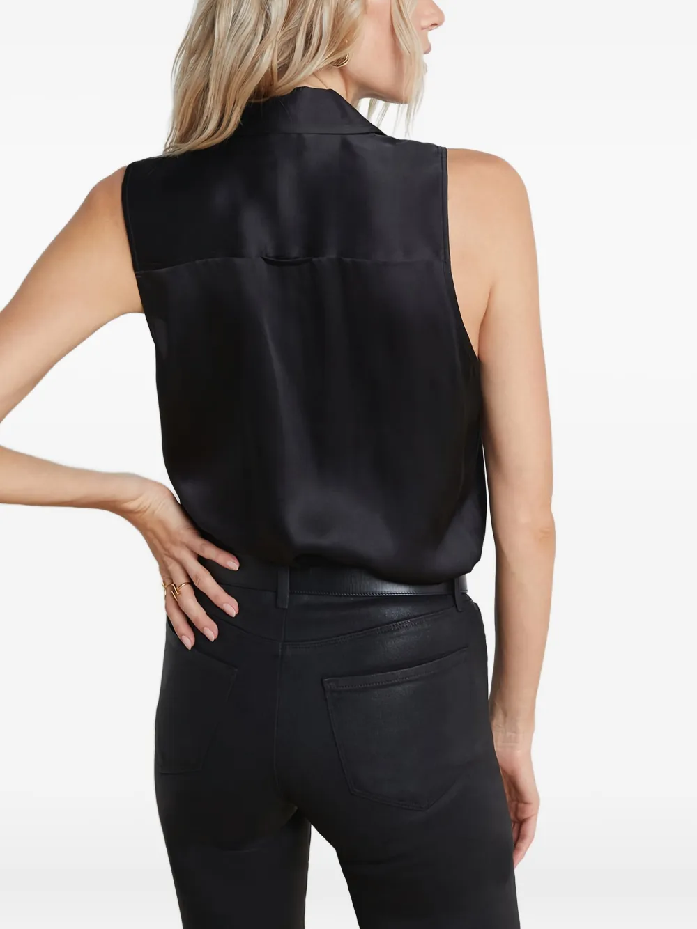 L Agence Sleeveless Blouse In Black