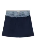 Simkhai Hampton denim-panelled mini skirt - Blue