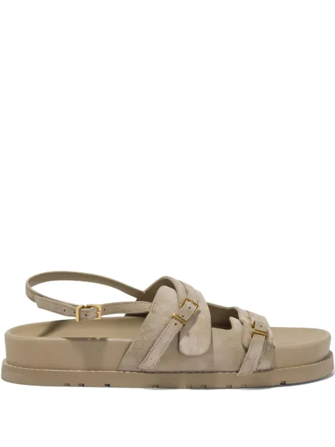 Simkhai Carey buckle-strap suede sandals