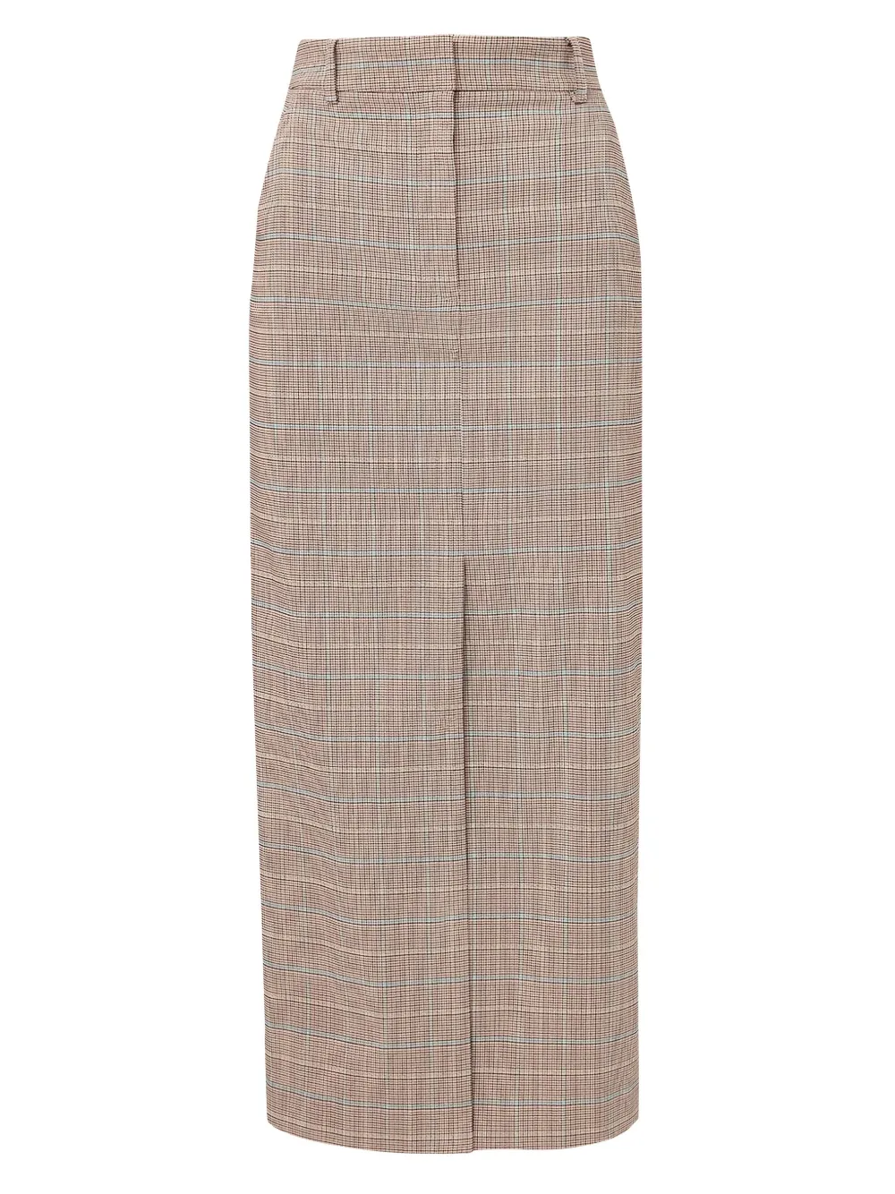 Veronica Beard check-pattern split midi skirt | Neutrals | Image 1