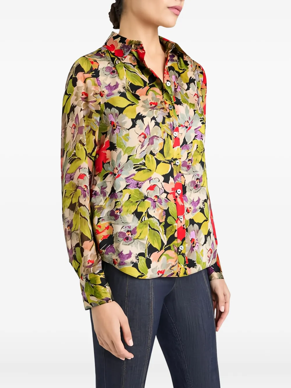 Cinq A Sept Canyon Bloom Dare top - Groen