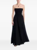 Johanna Ortiz linen-cotton blend maxi A-line skirt - Black