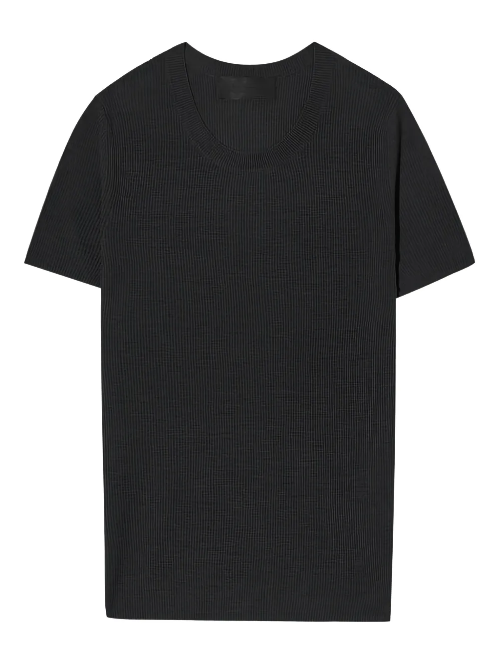 Nili Lotan Hettie ribbed short-sleeve sweater | Black | Image 1
