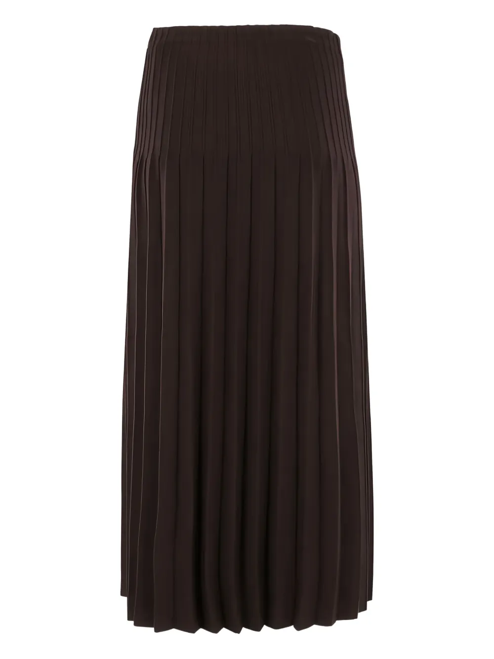 STAUD Lena midi-rok met plooien - Bruin
