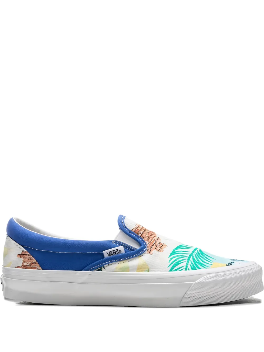 Vans slip-on palm-tree trainers White