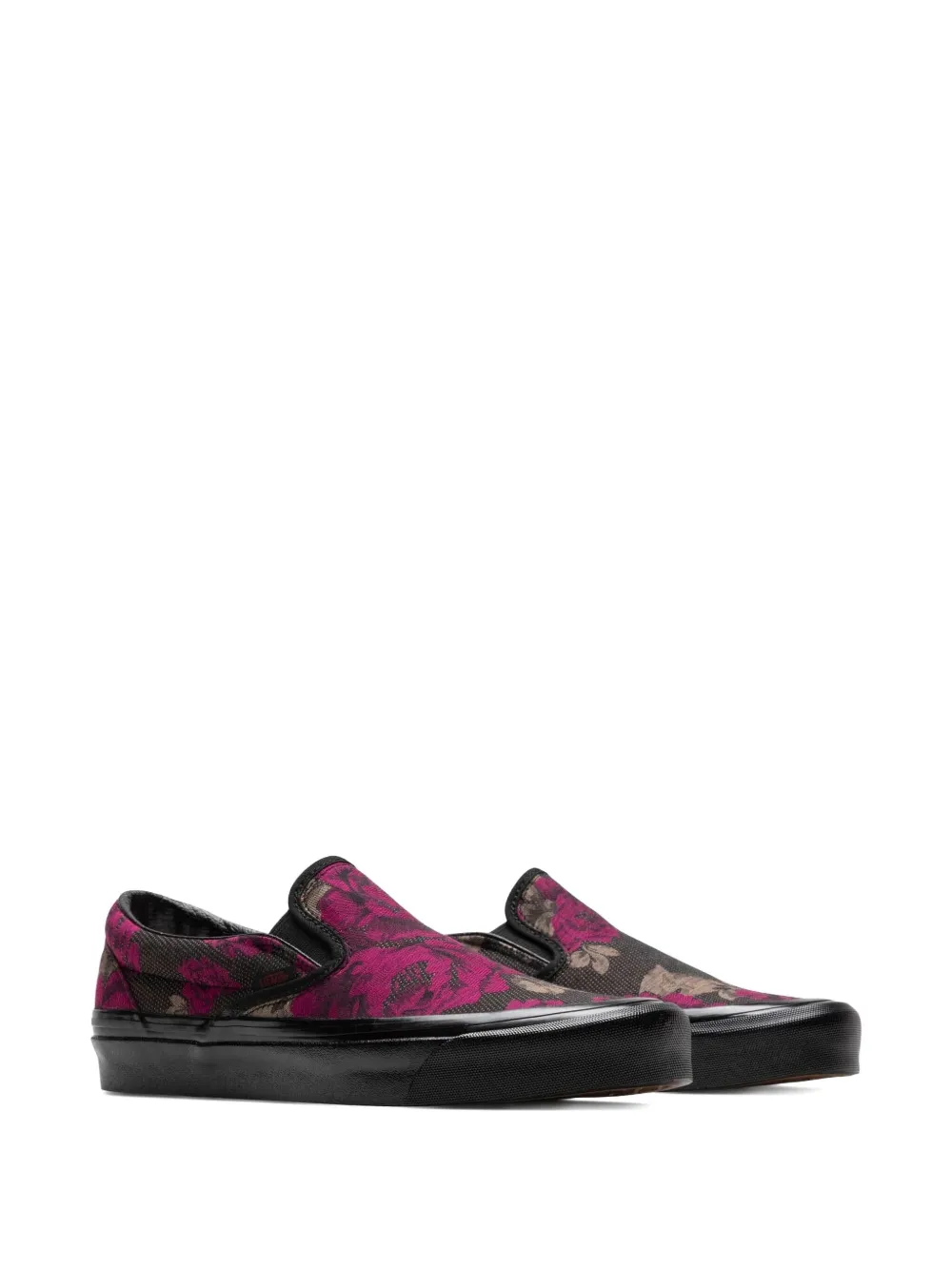 Vans floral slip-on trainers Black
