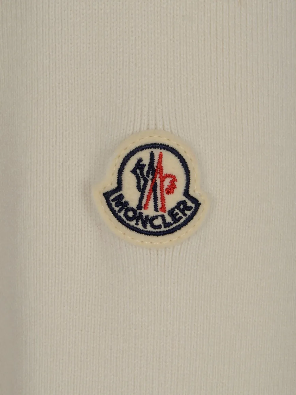 Moncler logo-patch jacket Beige