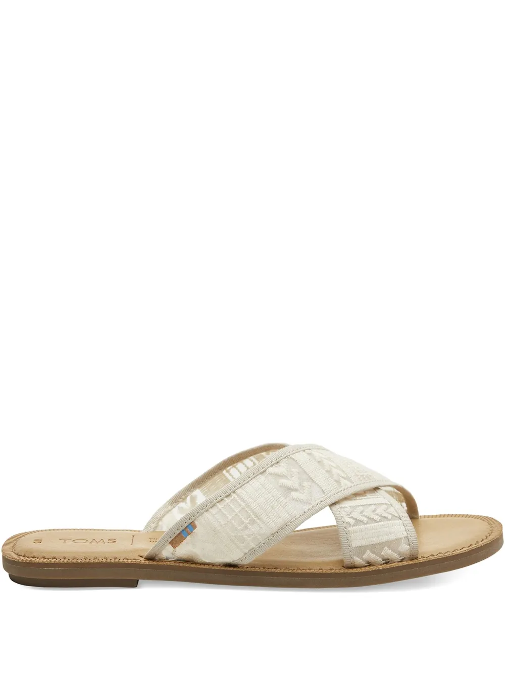 Toms Viv "Natural Arrow" sandals White