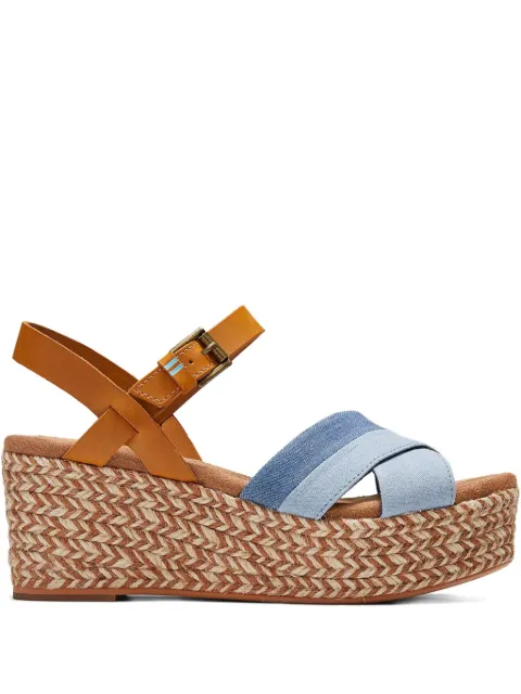 Toms Wilow "Beige/Blue" sandals