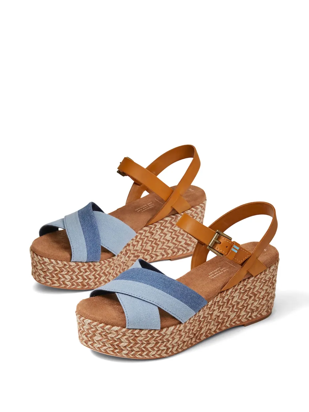 Toms Wilow "Beige Blue" sandals