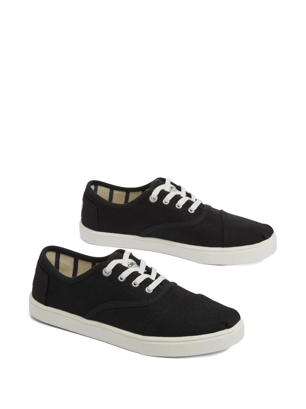 Toms Cordones Cupsole Black/White sneakers - Zwart