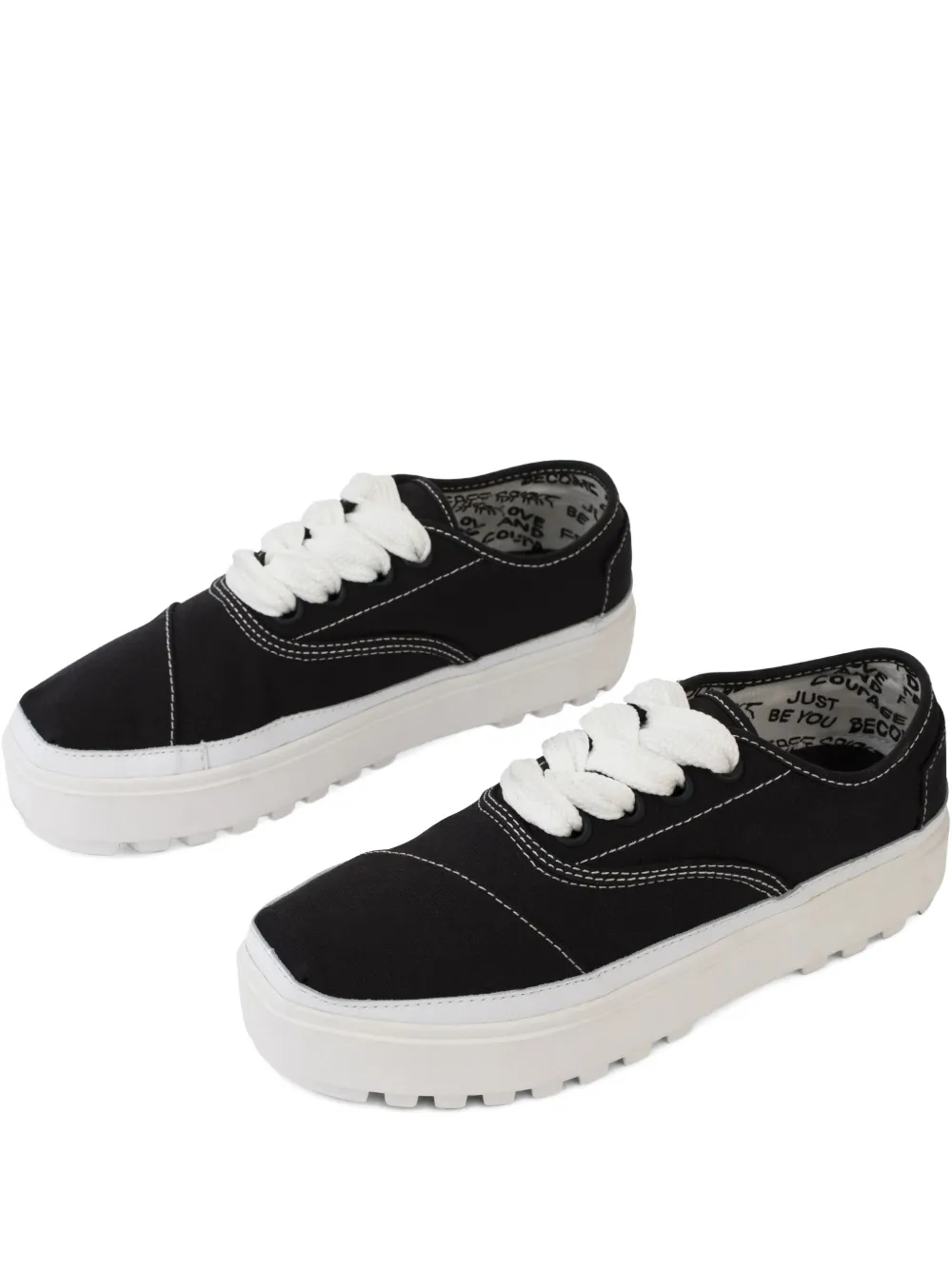 Toms Cordones Lug "Black White" sneakers